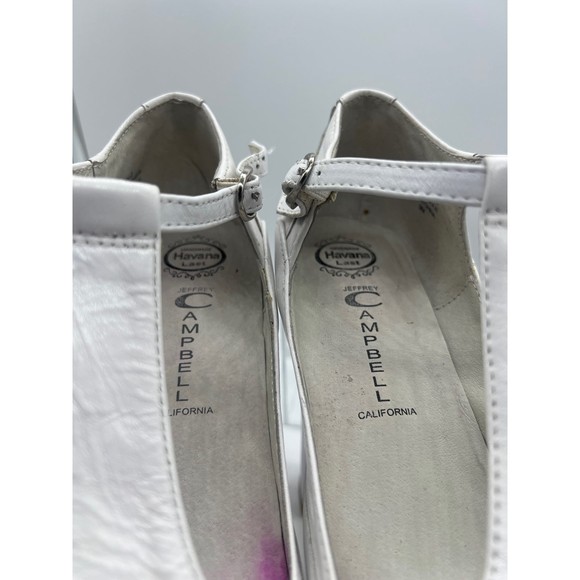 jeffrey campbell Havana Last platform heel white open toe High Heel Platform 5” - Picture 5 of 12